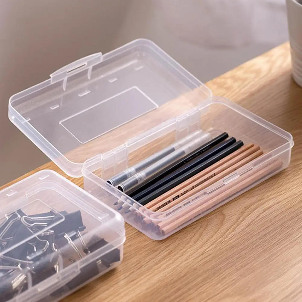 1pc New Stackable Design Plastic Large Capacity Pencil Case Pencil