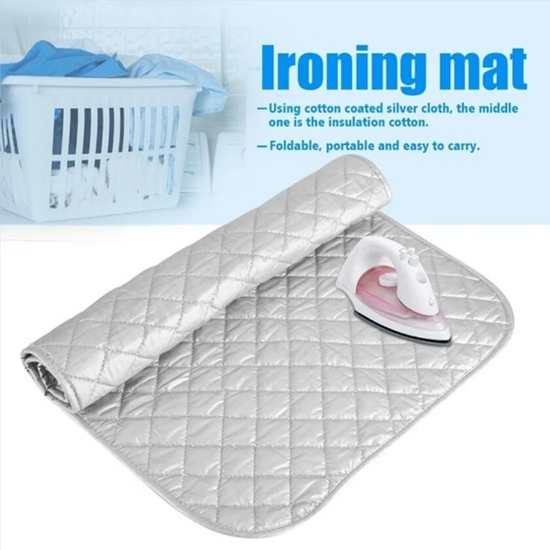 48*85cm / 60*55cm Ironing Mat Laundry Pad Washer Dryer Cover Board Heat