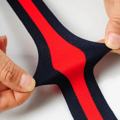 

3/4" 20MM Knitting Stripe Webbing Sport Pants Cloth Elastic Band Stretching Lace Ribbons DIY Garments Accessories