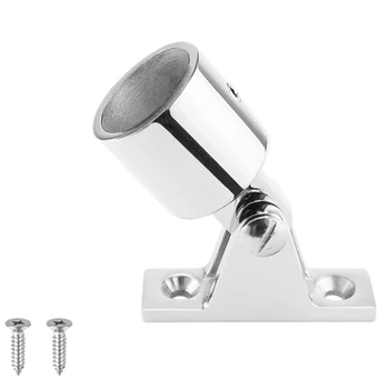 

1Pcs Stainless Steel 316 Deck Hinge Slide Cap Pipe Eye End Cap External Eye End Canopy Tube Boat Accessories