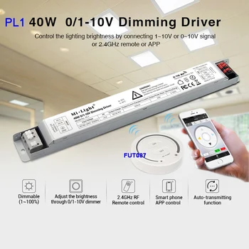 

PL1 40W 0/1~10V Dimming Driver 900mA led power supplly;FUT087 2.4G wireless led Touch Dimming Remote Controller