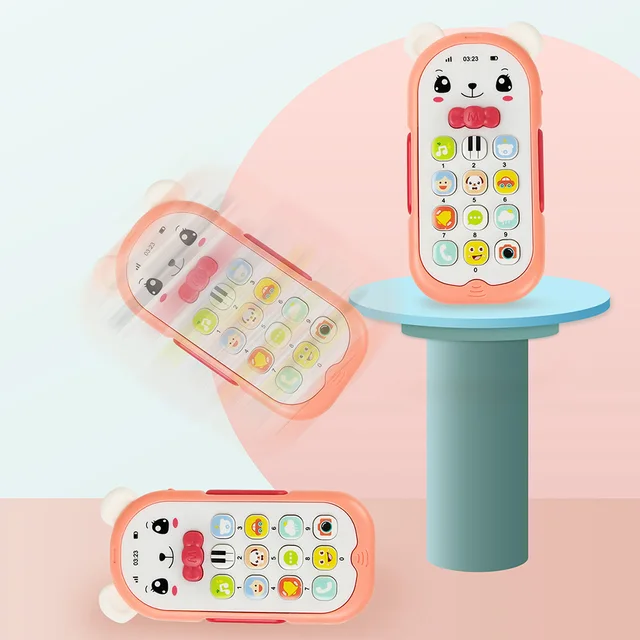 5 Styles Funny Educational Toys Baby Cellphone with Music Light Mobile Phone Baby Teether Toy Kids Chrismtas Gifts 6