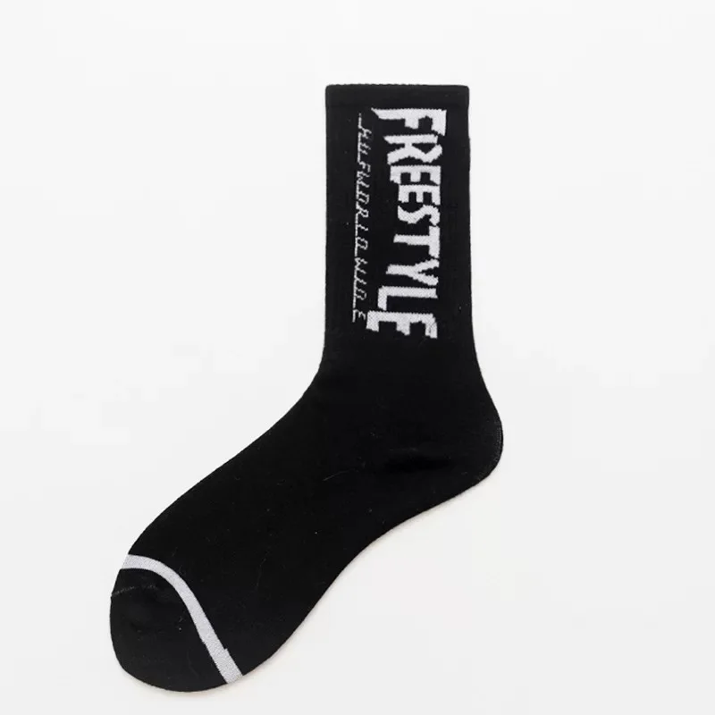 1 пара, стильные мужские/женские носки, хлопковые новые носки, носки для скейтборда в стиле хип-хоп, спортивные носки - Цвет: A