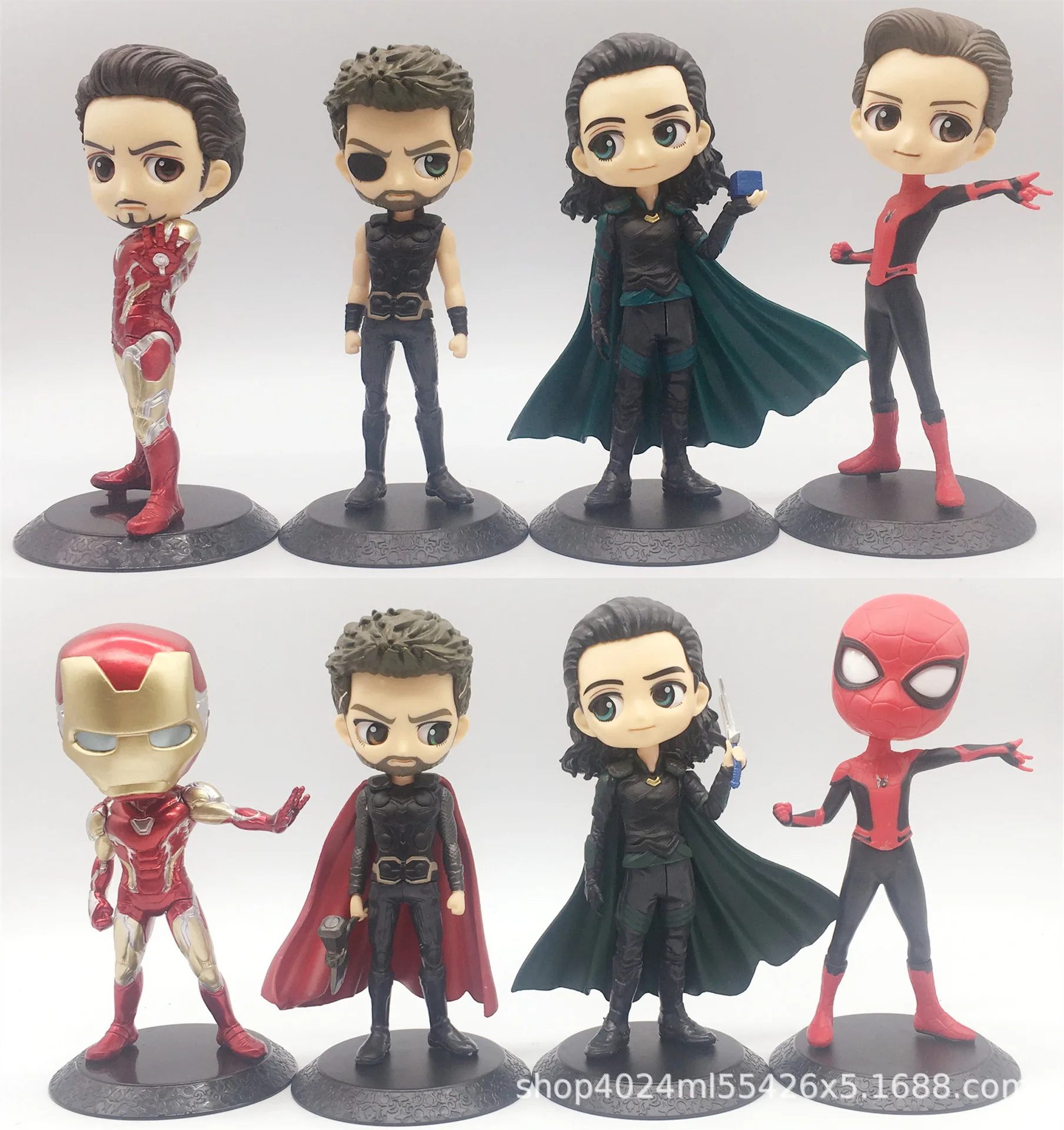 Экшн-фигурки героев из ПВХ Disney Marvel Человек-паук Железный человек коллекция