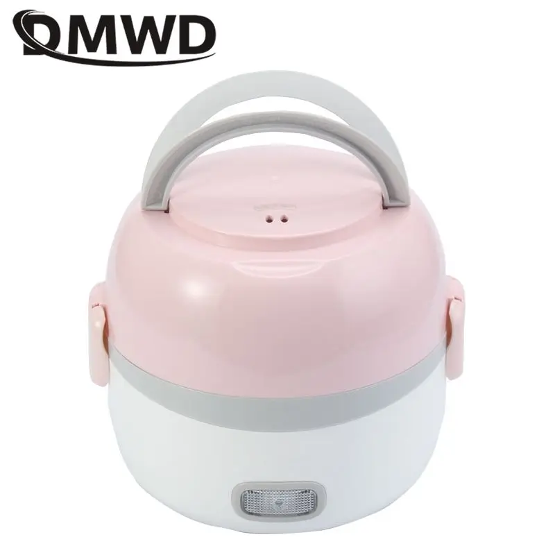 DMWD 2 Слои 1.3L рисоварка 220 В офисные Портативный Электрический ланч бокс с