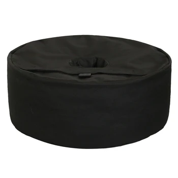 

Black Simple Round Patio Sunshade Umbrella Base Weight Bag Sand Sunshade Base Sand Bag