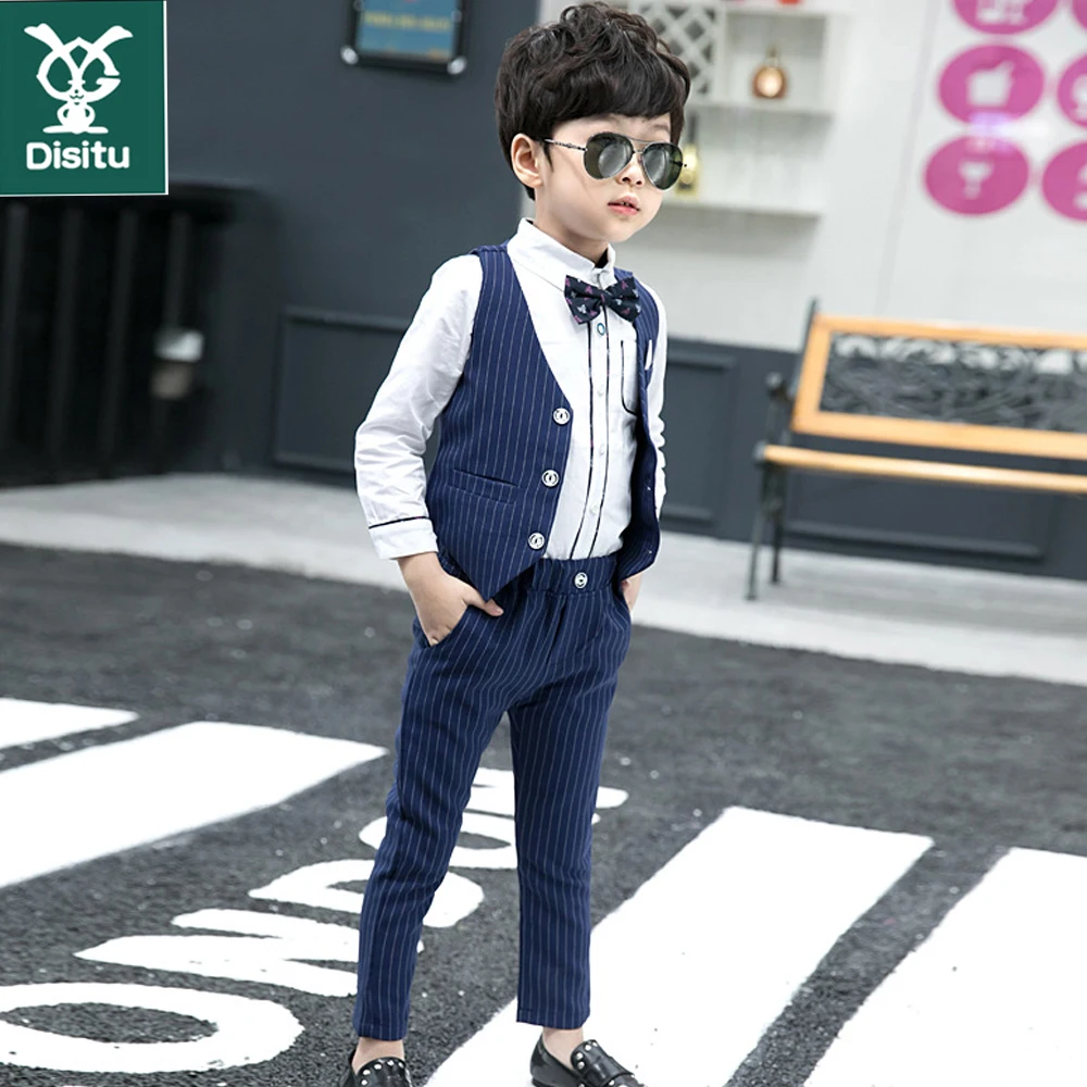 Gentleman Boy Children's Clothing Spring And Autumn New Suit Vest Two-Piece |