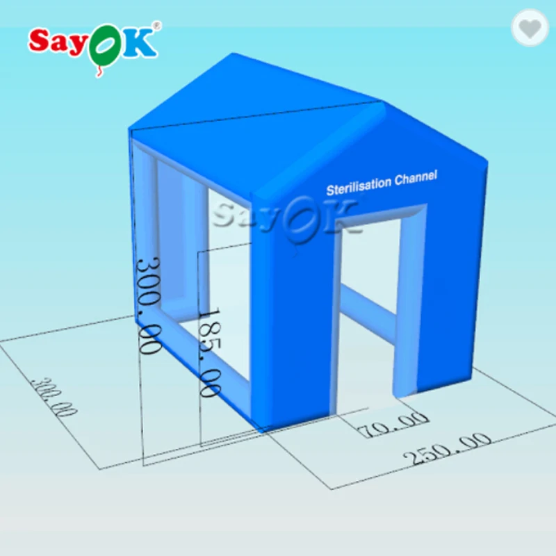 Надувной туннельный тент для дезинфекции надувной канал на продажу | Игрушки и