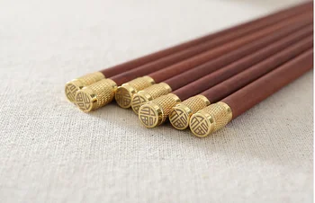 

200 pairs Chinese Red Sandalwood Wooden Chopsticks