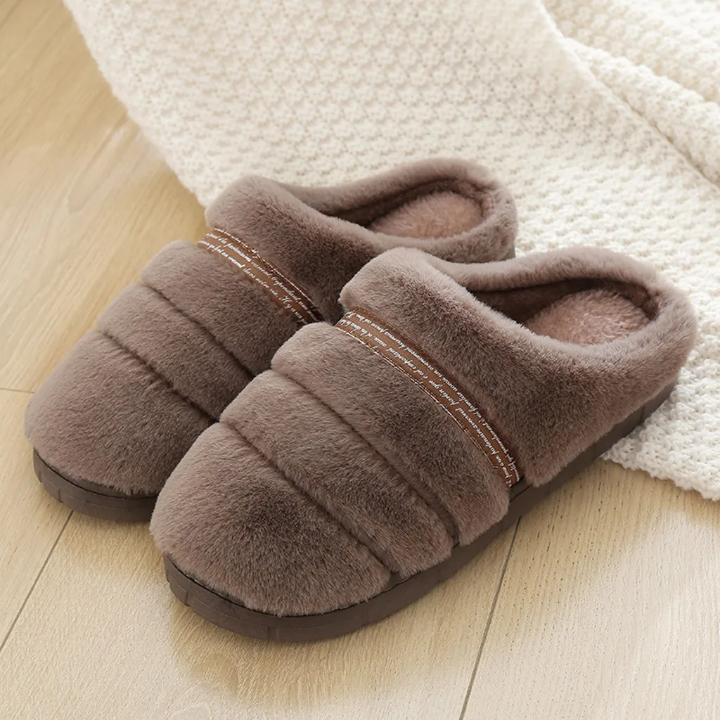 Warm couple men shoes Home suede Slippers soft bottom floor Bedroom Shoes zapatos de hombre comfortable Non-Slip Shoes Casual