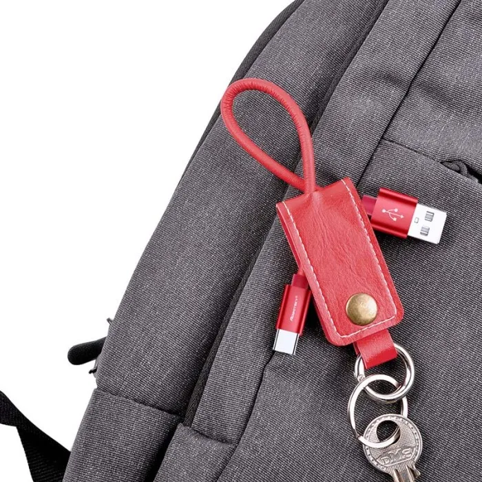 Кабель Micro-USB брелок для ключей брелок из искусственной кожи на основе полиуретана телефона зарядный шнур для Android телефоны VH99