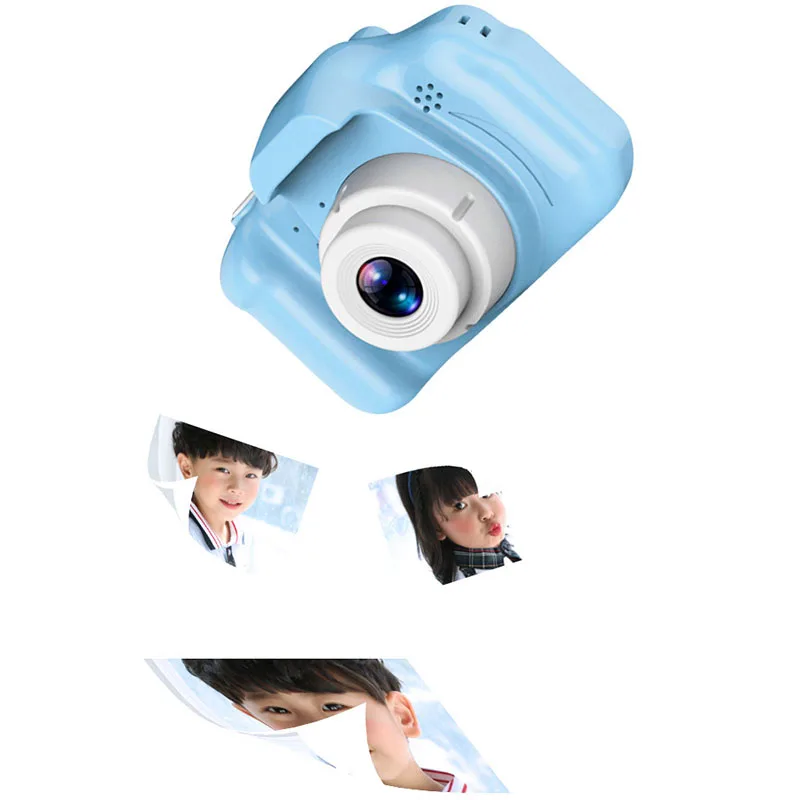 Детская игрушечная мини-камера милый видеокамера Перезаряжаемые цифровой Камера с 2-дюймовым Экран дисплея Развивающие игрушки для детей игры на свежем воздухе