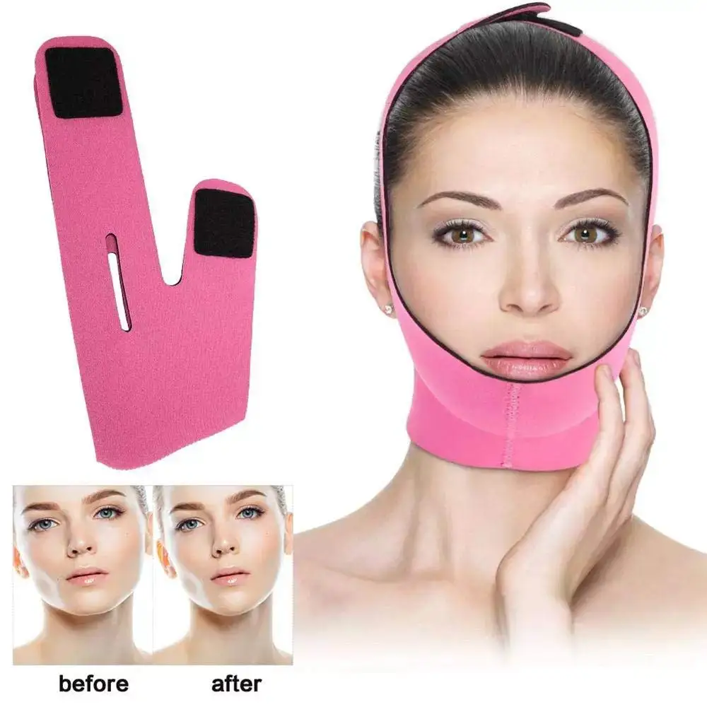 

V Shape Thin Face Lift Massager Face Slimming Mask Belt Facial Massager Tool Anti Wrinkle Reduce Double chin Bandage Face shaper