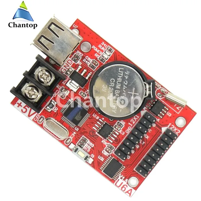 HD-U6A, 320x32 пикселей, USB светодиодный модуль управления, беспроводной Асинхронный контроллер, макс. 20 шт, p10, модуль дисплея, поддержка