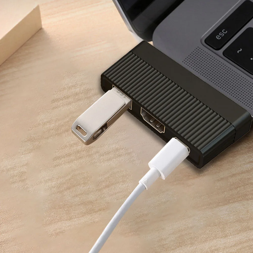 Usb-хаб 3,0 Портативный 3 в 1 тип-c к USB 3,0 HDMI PD конвертер концентратор адаптер для ПК компьютер зарядка USB 3,0 адаптер usb C концентратор