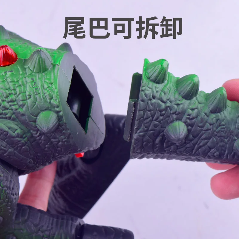 Горячая T-Rex Электрический Динозавр Детская игрушка модель будет ходить светильник игрушка динозавр