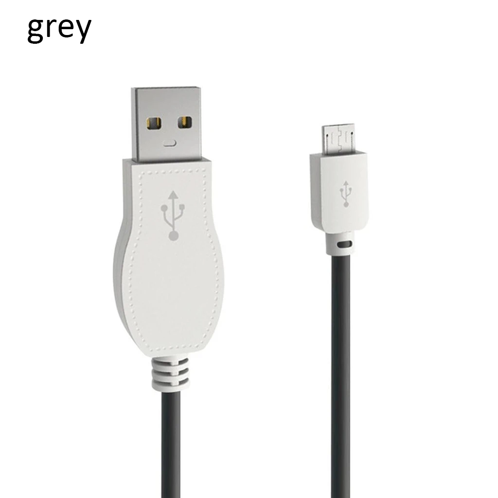 gray 1 м светодиодный светящийся струящийся usb-кабель для быстрой зарядки и передачи данных Micro usb type C для iPhone X samsung - Цвет: gray
