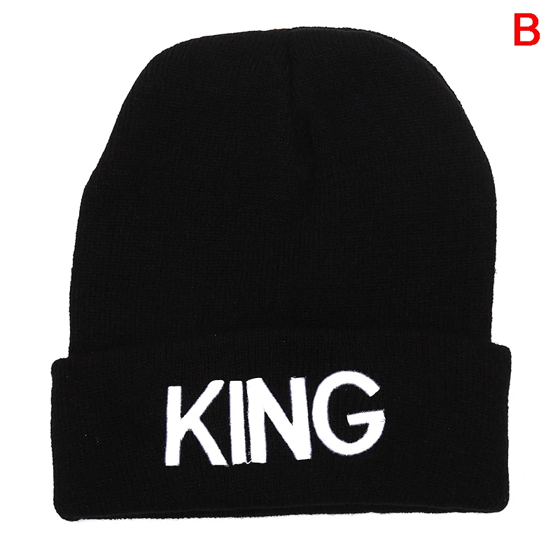 Новые шапки KING QUEEN, шапки для пар, теплые зимние осенние эластичные вязаные головные уборы для мужчин и женщин, лыжные спортивные шапки