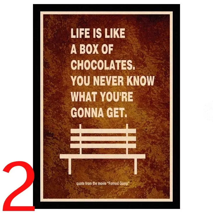 Синий Perfect JL Forrest Gump Tom Hanks Vintage Posters For Home/Bar/Living Decor kraft Paper high quality poster wall sticker HBA7 - Цвет: Синий