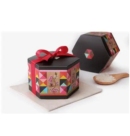 50 шт. подарочные коробки с цветком сливы, складная бумажная коробка, Свадебная коробка для конфет, упаковка для конфет, коробочка для конфет на вечеринку - Цвет: 1