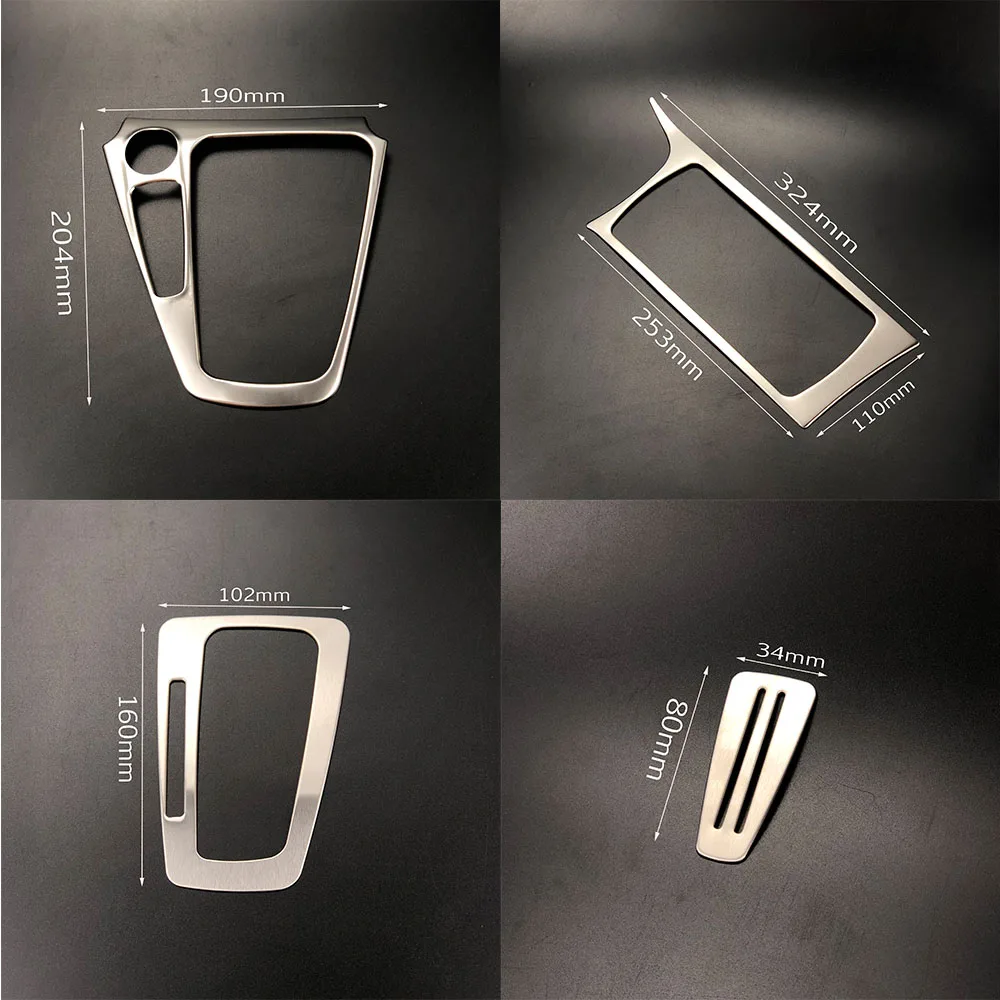 

Car Styling Accessories Gear Panel Water Cup Holder Trim Decorative Sticker For Ford Focus 3 mk3 Sedan Hatchback 2015-2018