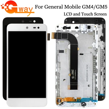 

5.0" For General Mobile GM4 / GM5 LCD Display+Touch Screen + Frame Assembly Replacement for GM 4 LCD GM 5 LCD+Tools