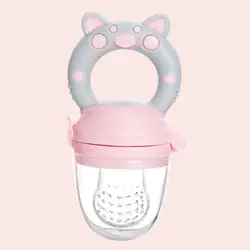 Newborn Baby Fresh Food Feeder and Training Bottle Kit (Pink S)