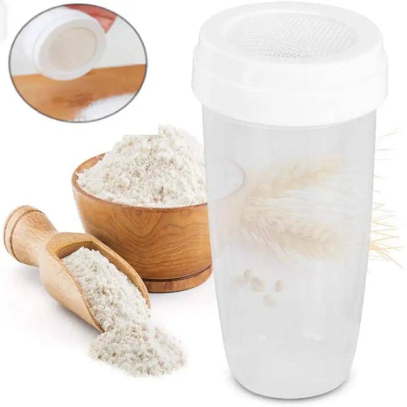 Flour sifter Baking tools Mesh strainer Fine mesh strainer Powder sieve Powder sugar shaker Powder Sugar Shaker Lid Icing Sugar Powder Can Fancy Coffee Dredger Chocolate Shaker Cocoa Flour Sifter Fine-mesh