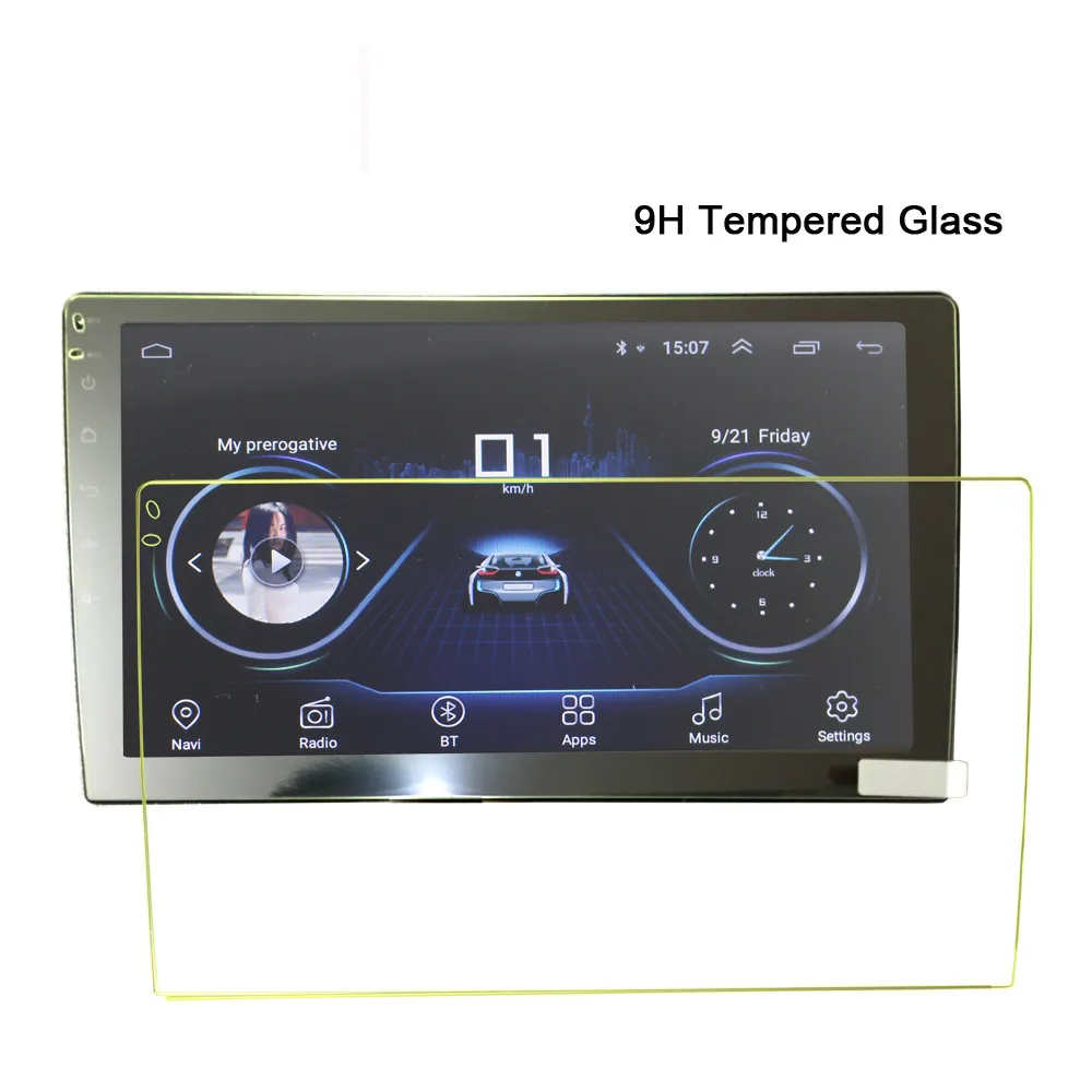 Glass Screen Protector Film car stickers for 9" 10.1" Car Radio of car