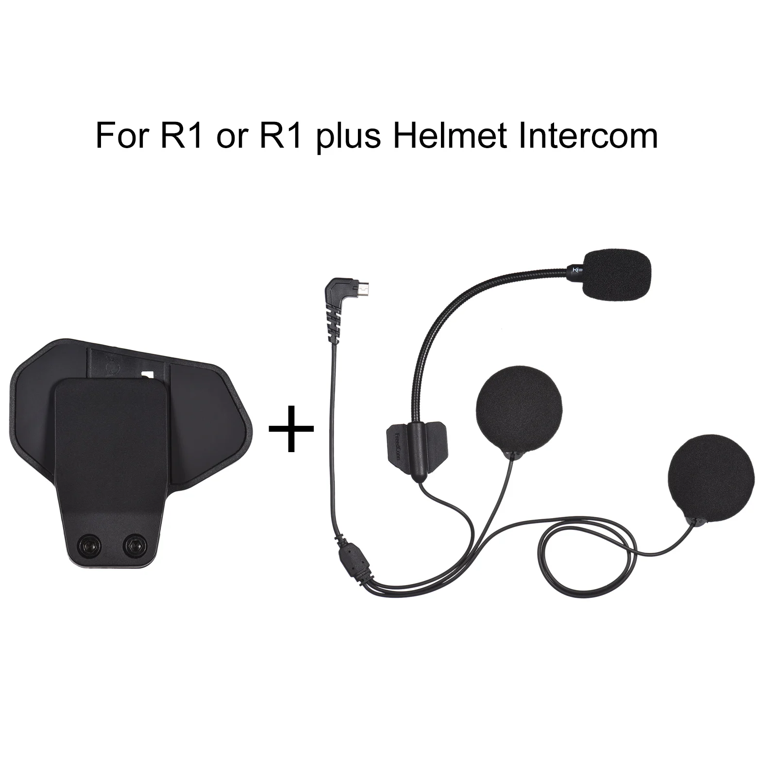 Accessori per F1/R1 moto BT interfono casco cuffia BT Interphone microfono  piccolo altoparlante MIC + morsetto adesivo Clip Mount|Bluetooth Earphones  \u0026 Headphones| - AliExpress