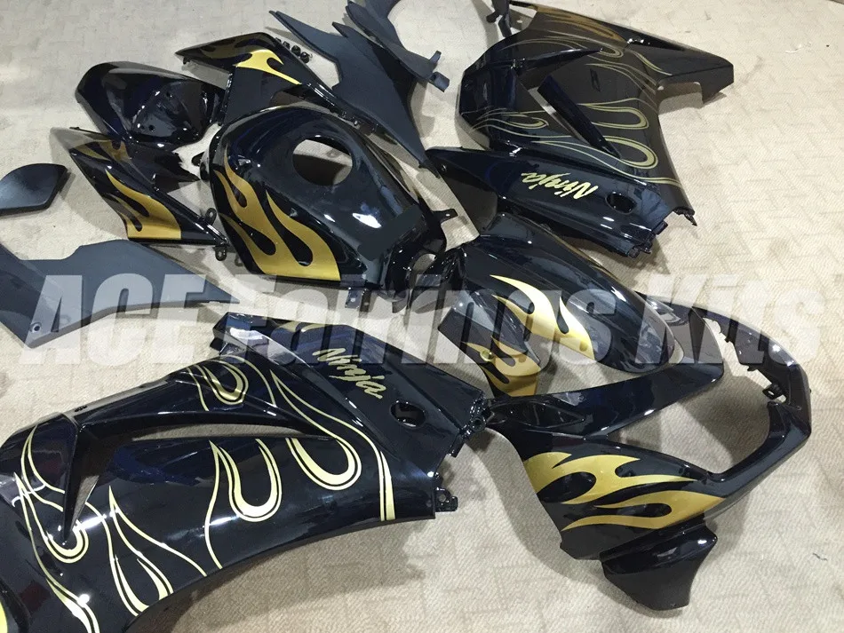 Комплект обтекателей ABS для Kawasaki Ninja250 EX250 ZXR250 2008- 08 09 10 11 12 13 14 Набор обтекателей(литьевая форма)+ крышка бака