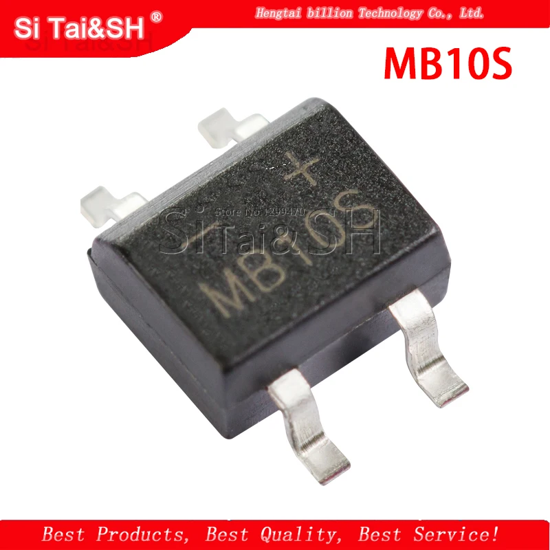 50 шт. MB10S SOP-4 1000V 0.5A мостовой выпрямитель Новый и оригинальный IC | Электронные