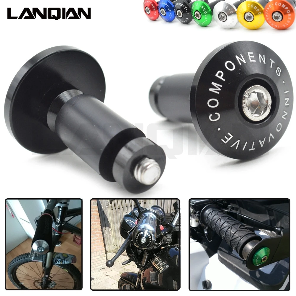 Для Yamaha Kawasaki KTM Honda руль мотоцикла конец 7/8 ''ручка бар ручки крышки анти Вибрирующая пробка Байк универсальные запчасти