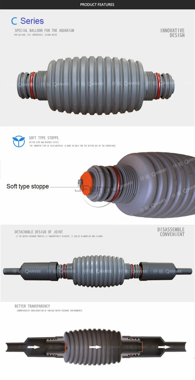 QANVEE Сифон трубу обмен водопровод, C, E, S, серия аквариума табурет линия отсоса обеспечивает садок для рыбы ясно, Очищающий Инструмент для аквариума