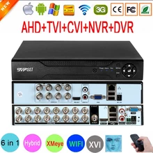 Caméra de Surveillance 5mp h265 + Hi3531D Xmeye, 6 en 1, Interface WIn10, 8 canaux 4CH 8CH 16CH, WIFI hybride CVI TVi NVR AHD CCTV DVR