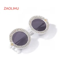 Новинка, креативные M16-4, женские круглые солнцезащитные очки с бриллиантами, пчелы, милые очки для взрослых, белый цвет, солнцезащитные очки, акция, очки UV400