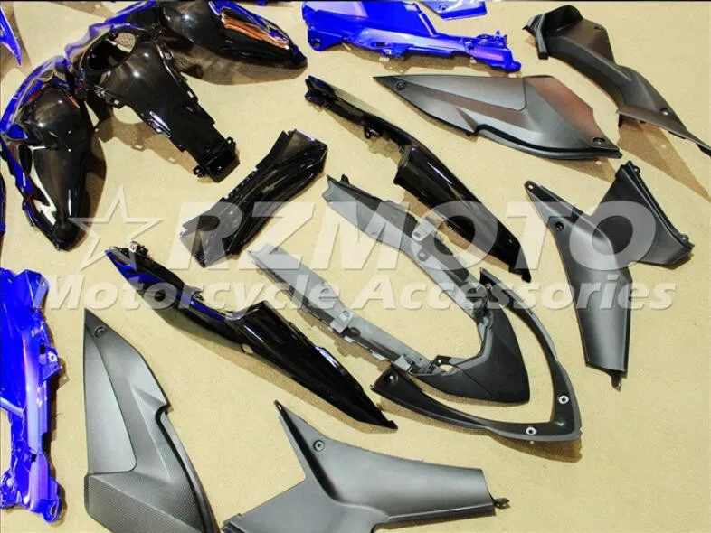 4 подарки стиль ABS литьевая форма мотоцикл Обтекатели подходит для YAMAHA R3 R25- 15-19 Кузов Набор на заказ синий черный