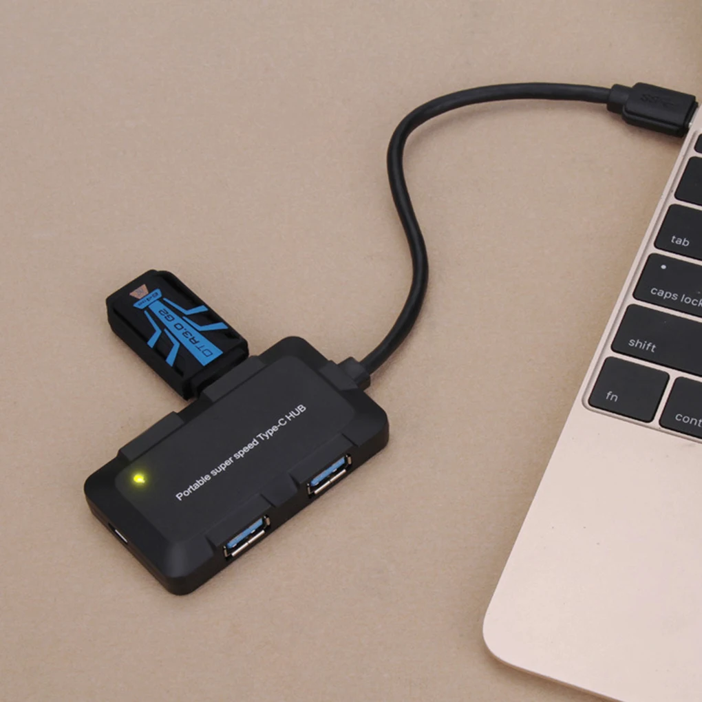 Тип c 4 порта USB концентратор USB 3,0 внешний сплиттер Замена для Macbook Pro телефон планшетный ПК ноутбук Настольный