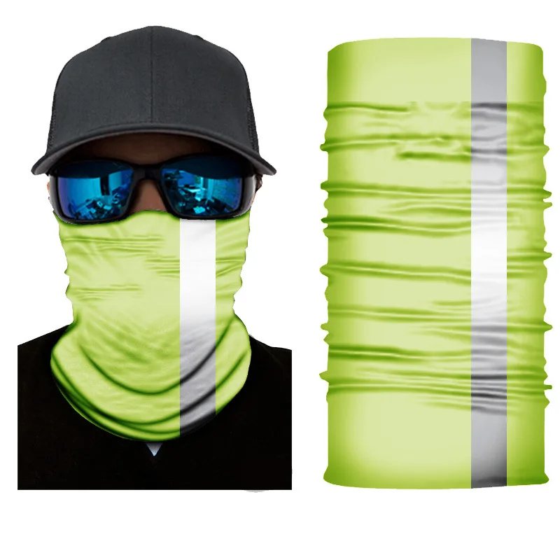 

Reflective Tube Cycling Bandana Outdoor Motorcycle Face Mask Multifunction Sport Bandanas Solid Fluorescent Magic Scarf