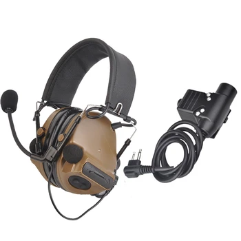 

Z-TAC Softair Peltor Comtac III headset and U94 PTT Tactical Heaphones Z051+Z113 +Kenwood Plug