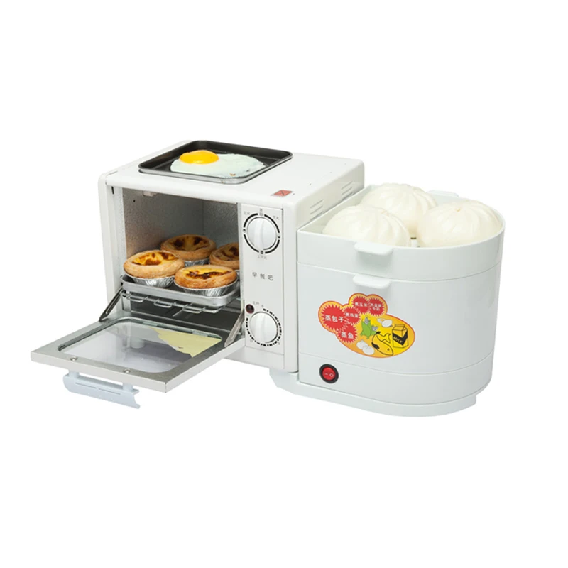 Многофункциональная машина для завтрака домашний тостер четыре в одном тостер печь омлет отпариватель яйцо бойлер Электрический отпариватель