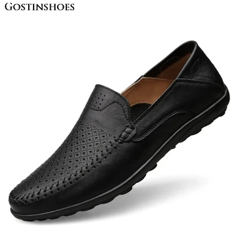 

Mens Shoes Casual Luxury Summer Men Loafers Genuine Leather Moccasins Homme Slip On Zapatos