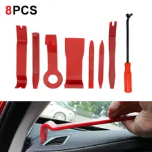 

8pcs Car Radio Audio Panel Trim Door Clip Removal Tool Kit Plastic Panel Removal Tool Window Molding Fastener Clips Accessories