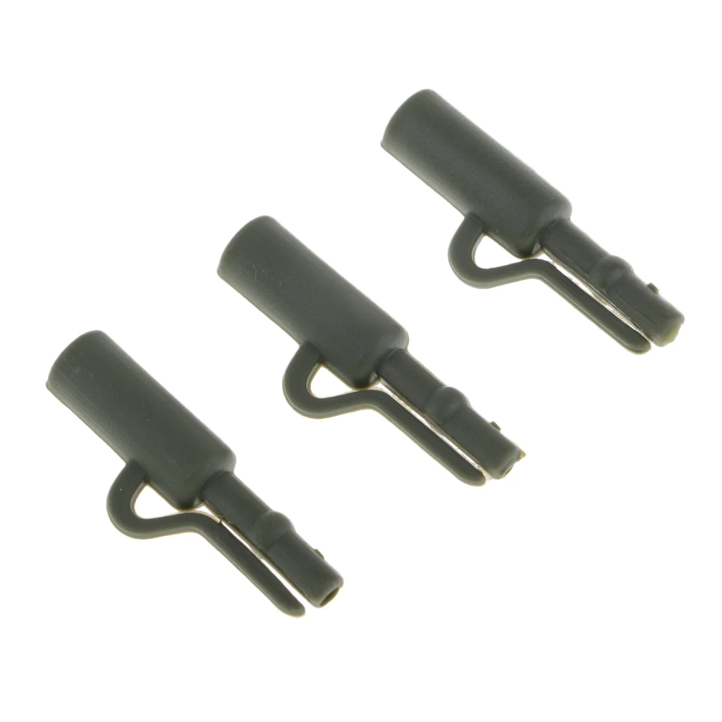 20pcs Heavy Duty Safety Lead Clip Set Quick Change Clip Tube Carp Fishing Tackle 25mm