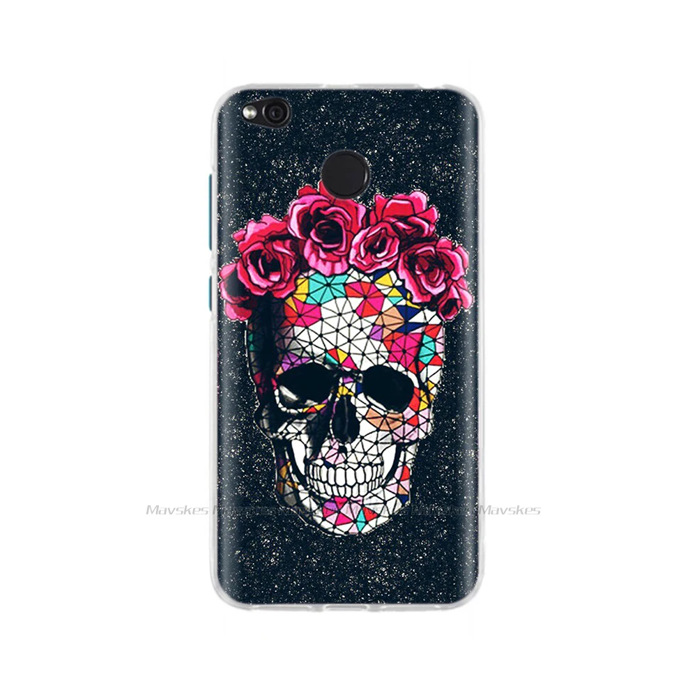 For Xiaomi Redmi 4X Case Silicone Soft Back Cover Case For Xiaomi Redmi 4X Redmi4x 4 X Case TPU Flowers Phone Case Coque Fundas xiaomi leather case handle Cases For Xiaomi