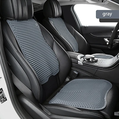 Силиконовый чехол для сиденья автомобиля универсальная подушка для vw kia toyota honda для hyundai Chevrolet peugeot Nissan автомобильные аксессуары - Название цвета: gray