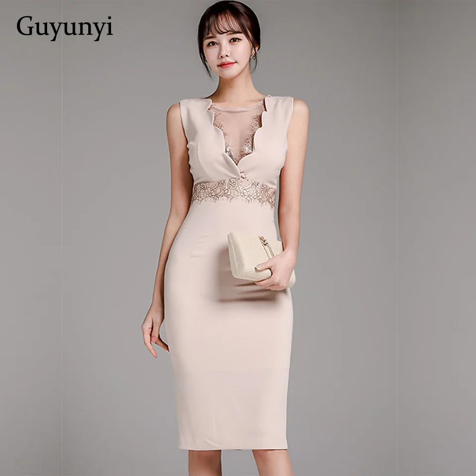 Женское вечернее платье без рукавов элегантное пикантное кружевное в британском