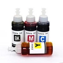 4 цвета* 100 мл безопасные пищевые чернила для Epson для Canon для hp струйный принтер съедобные чернила для торта еда Кофе шоколад