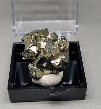 

100% Natural rare cubic pyrite mineral specimen stones and crystals healing crystals quartz gemstones Free box