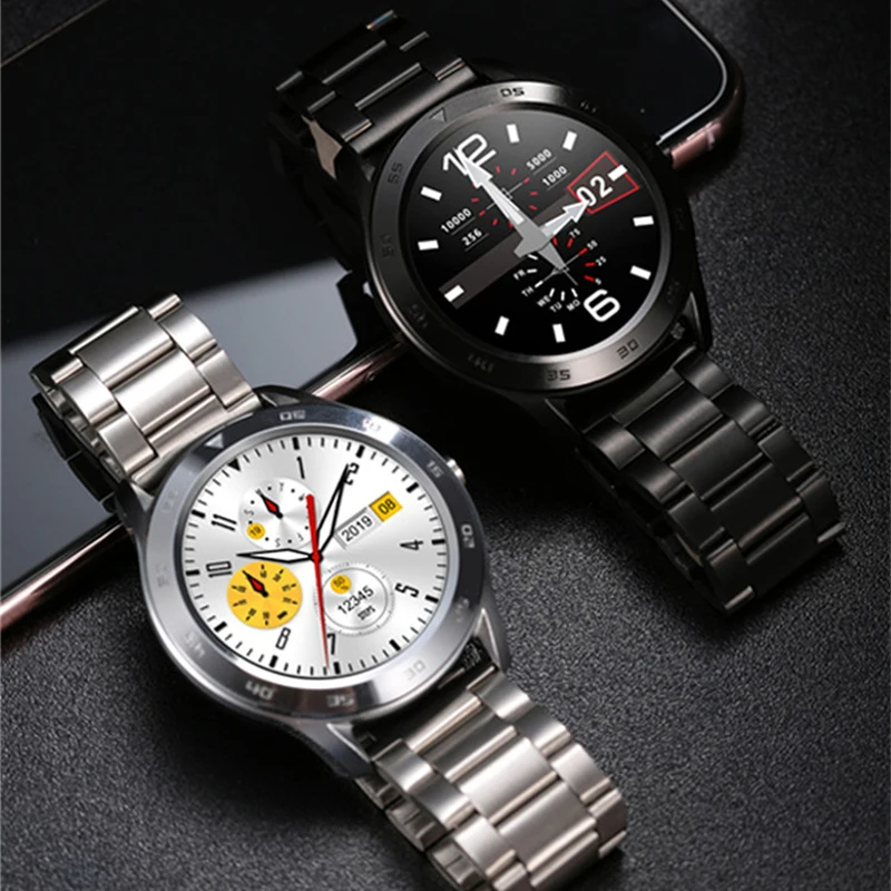 DT98 Smart Watch IP68 Waterproof 1.3 Round HD Screen Heart Rate ECG Analyzer Bluetooth Call Watches Fitness Rracker Smart Watch
